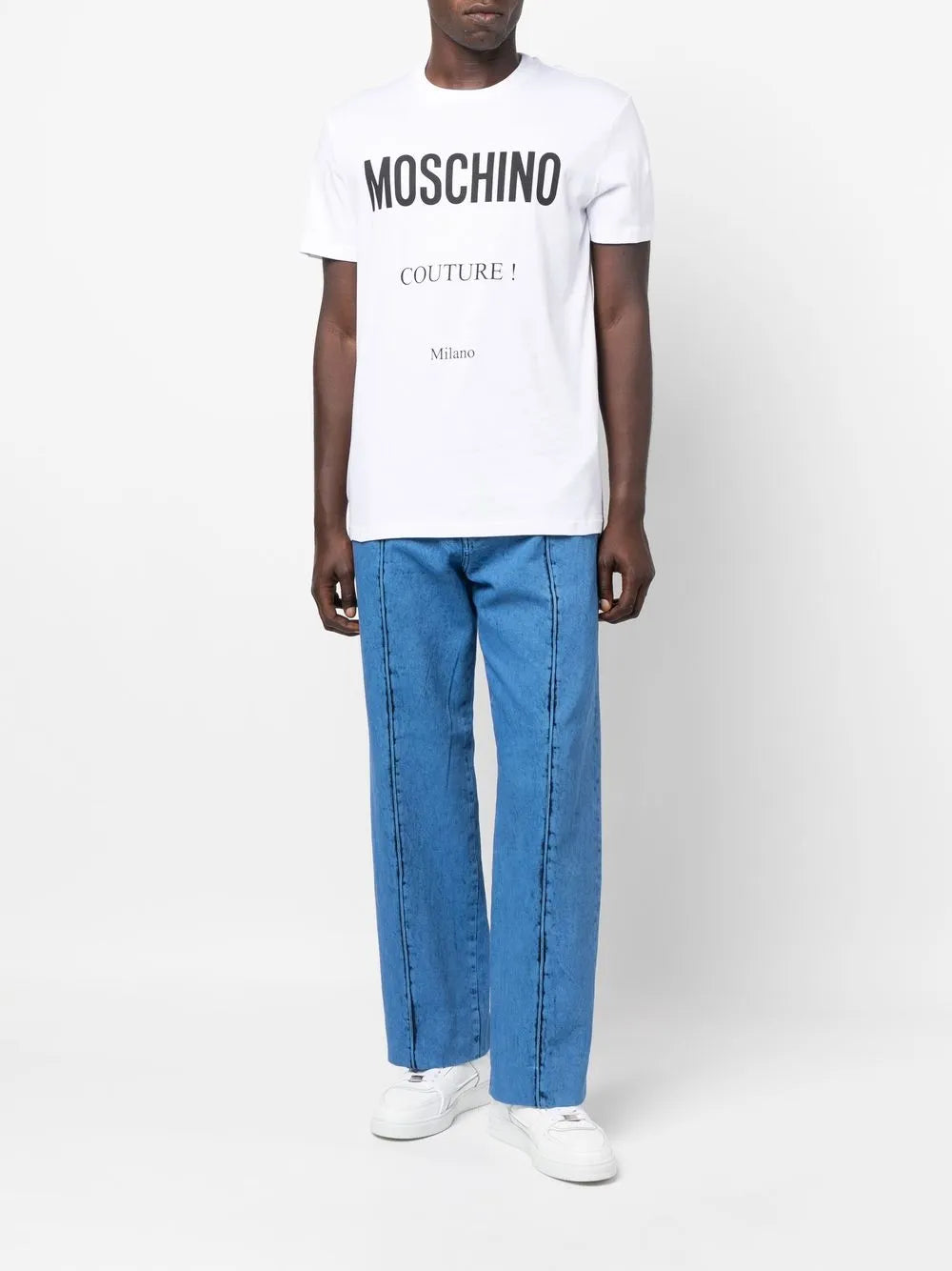 Moschino logo-print organic-cotton T-shirt