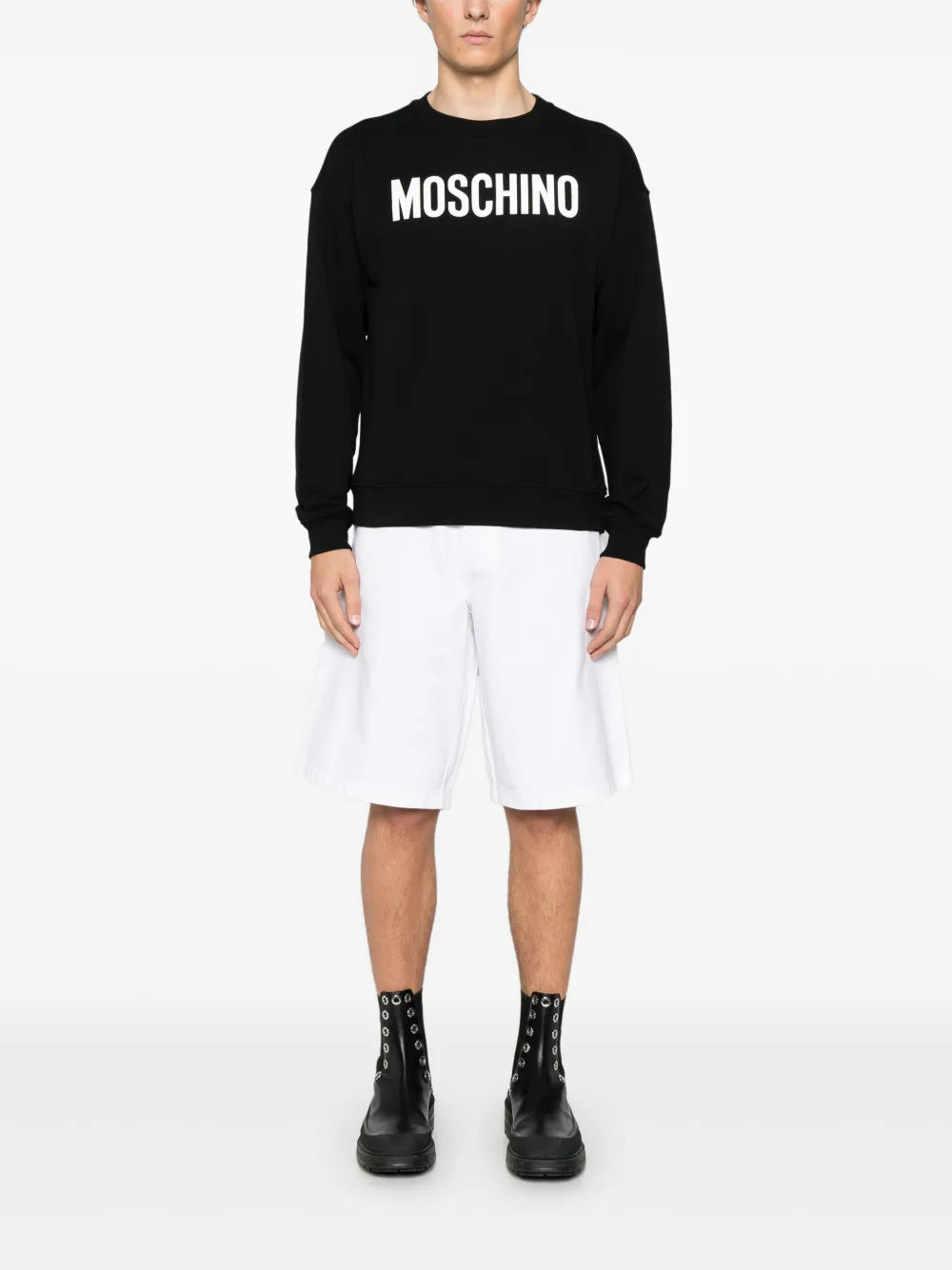 Moschino logo-print sweater