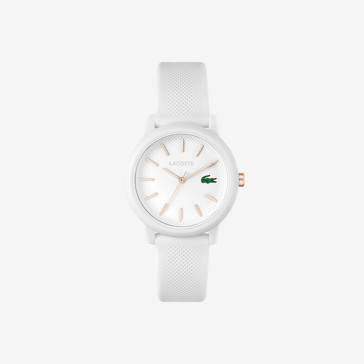 Women's Lacoste.12.12 White Silicone Strap Watch
