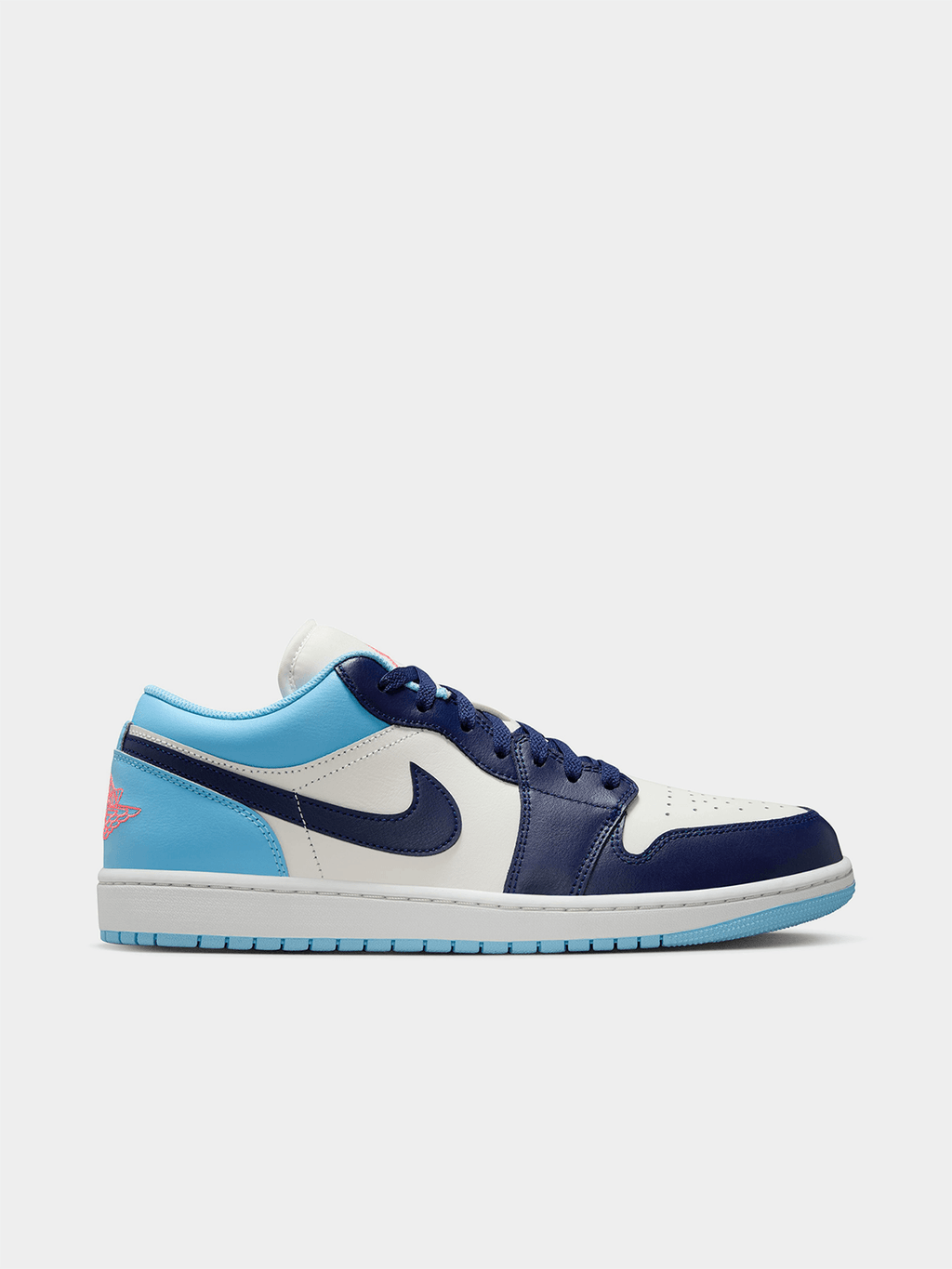 Jordan Men's 1 Low Cream/Blue Sneaker