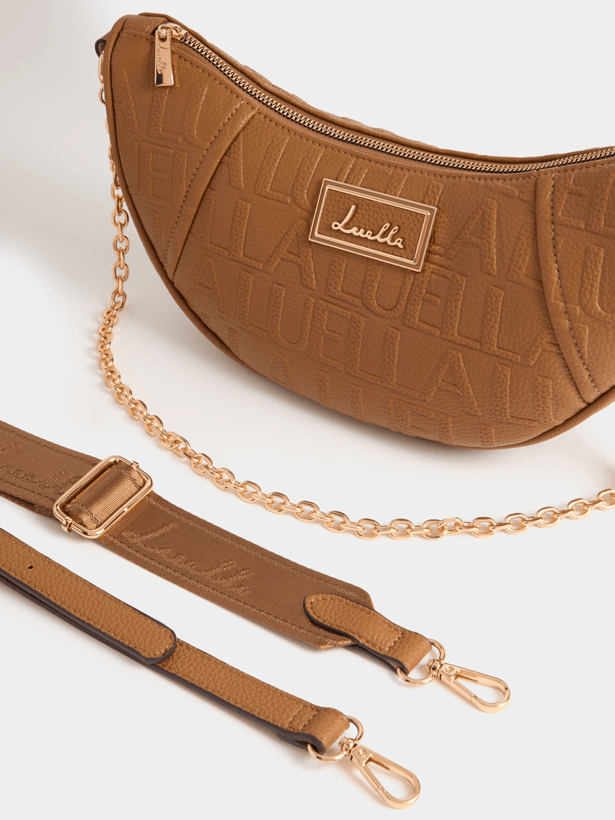 Luella Demi Moon Crossbody Bag