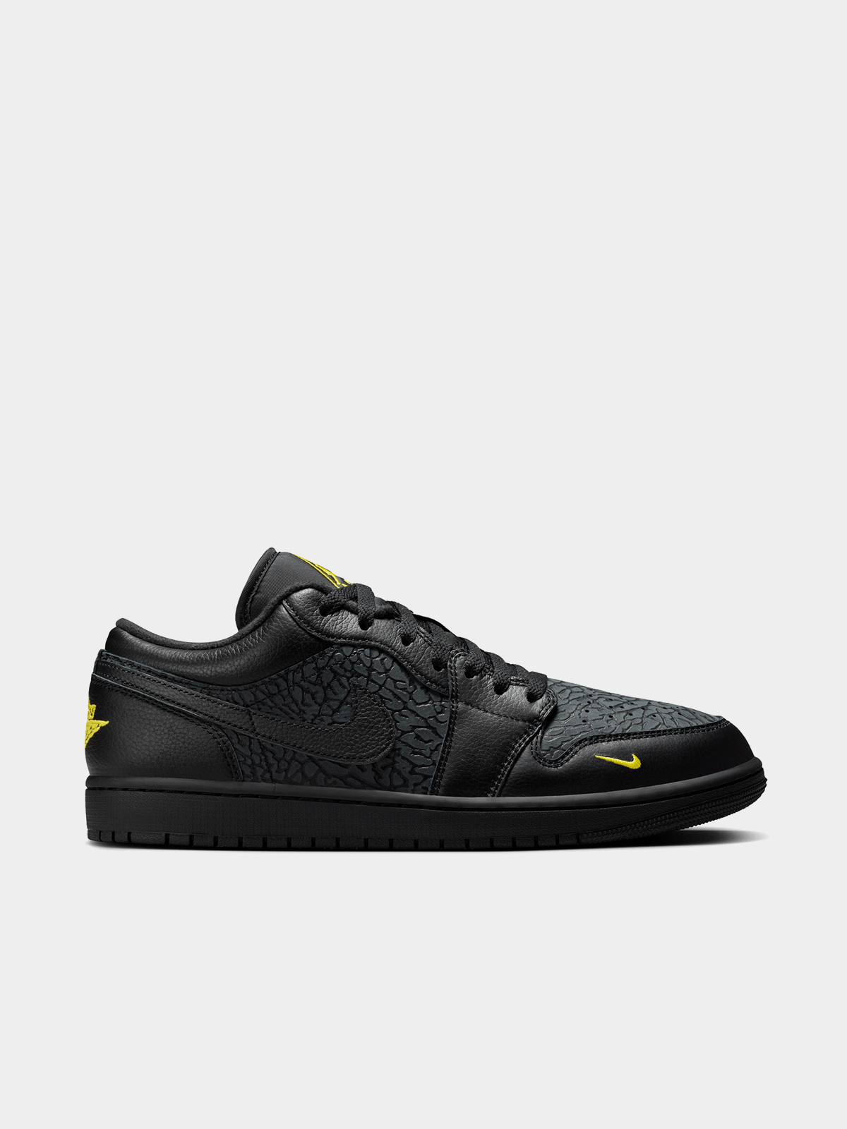 Jordan Men's 1 Low SE Black/Yellow Sneaker