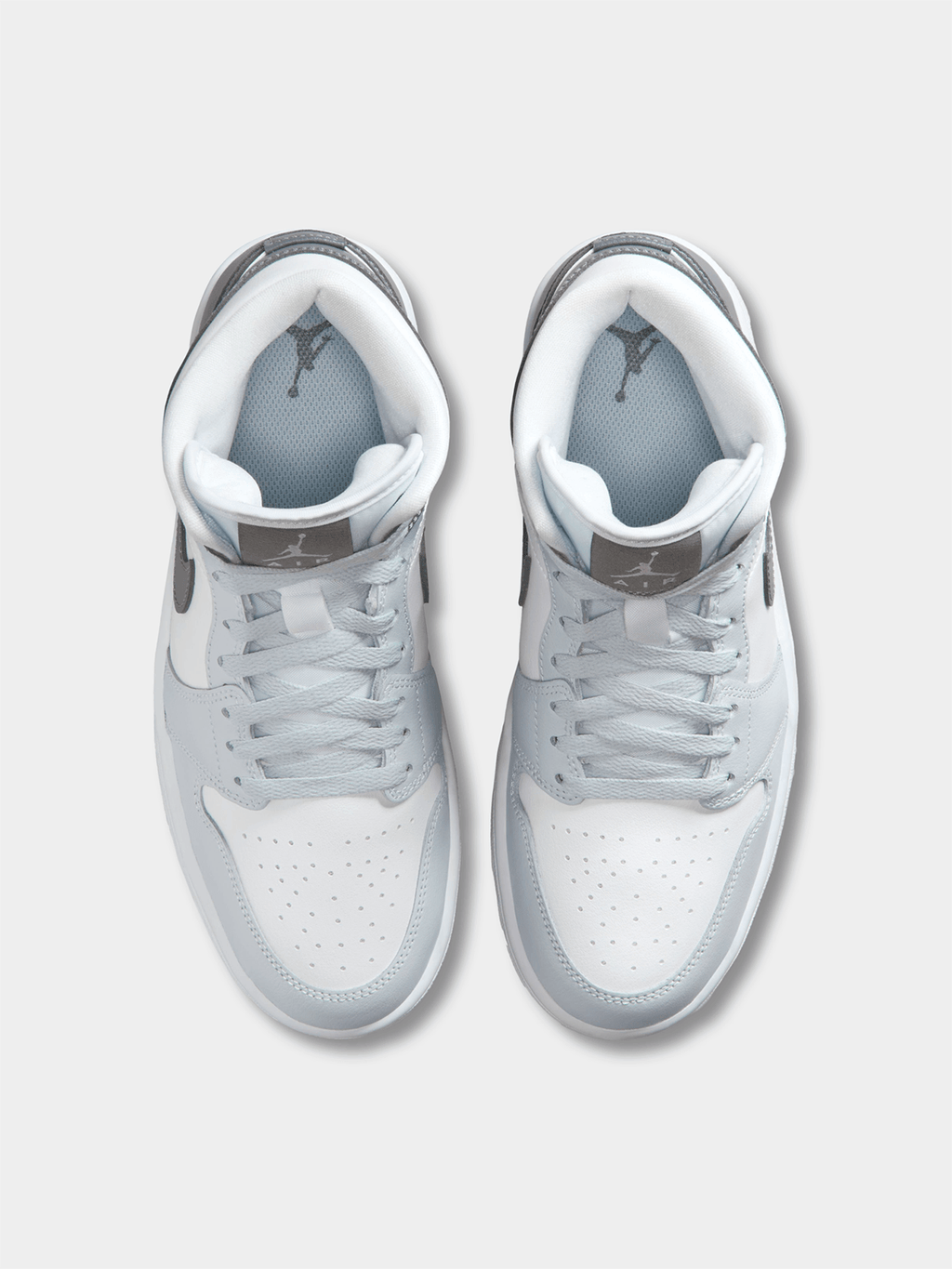Jordan Women's Air 1 Mid White/Smoke Grey Sneaker