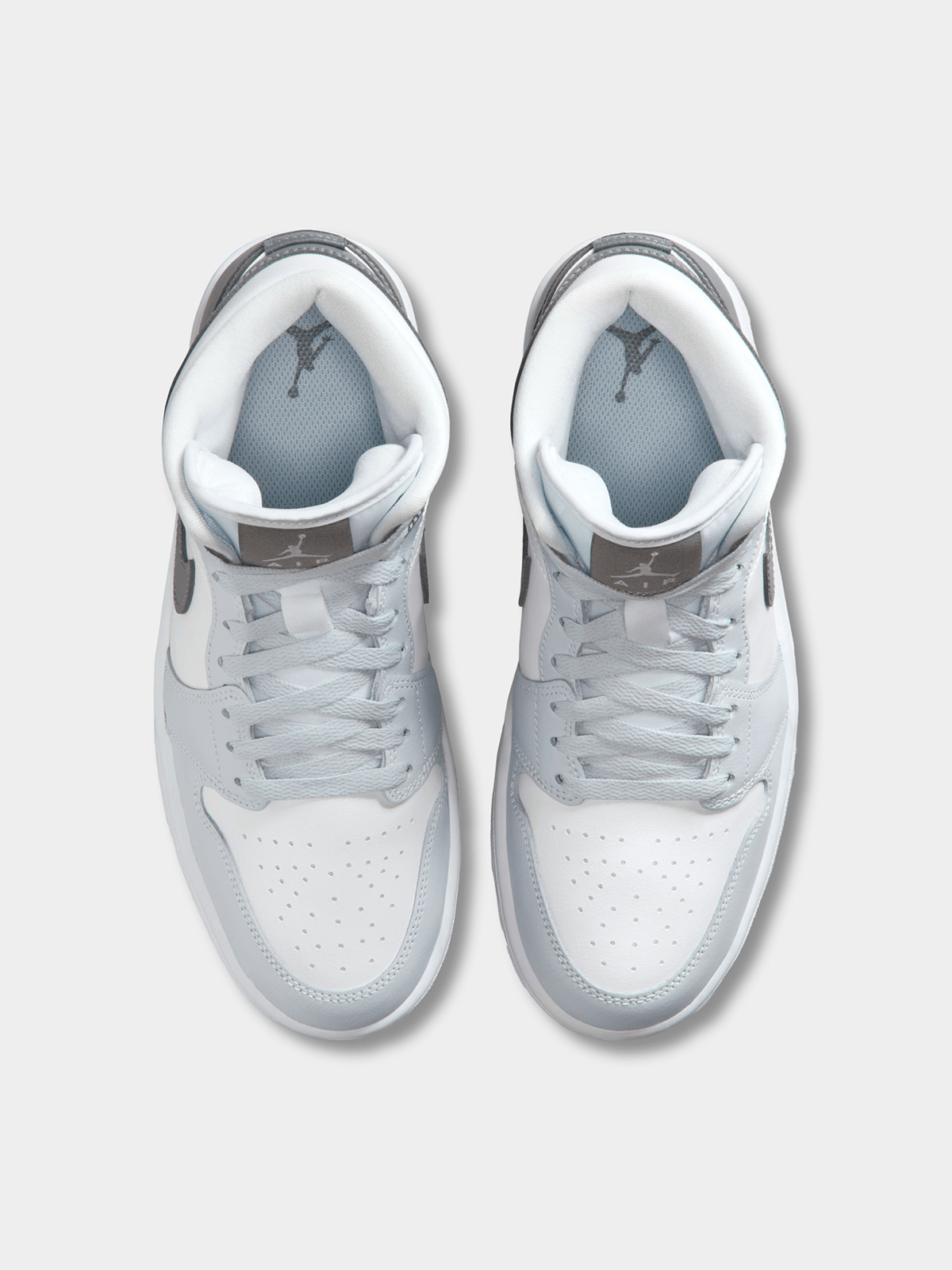 Jordan Women's Air 1 Mid White/Smoke Grey Sneaker