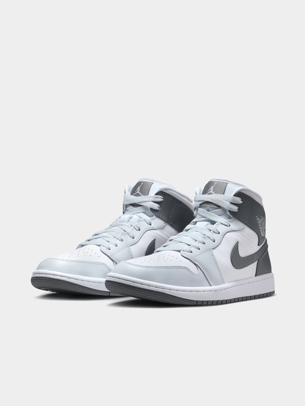 Jordan Women's Air 1 Mid White/Smoke Grey Sneaker