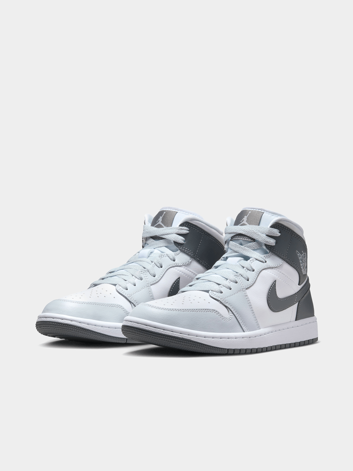 Jordan Women's Air 1 Mid White/Smoke Grey Sneaker