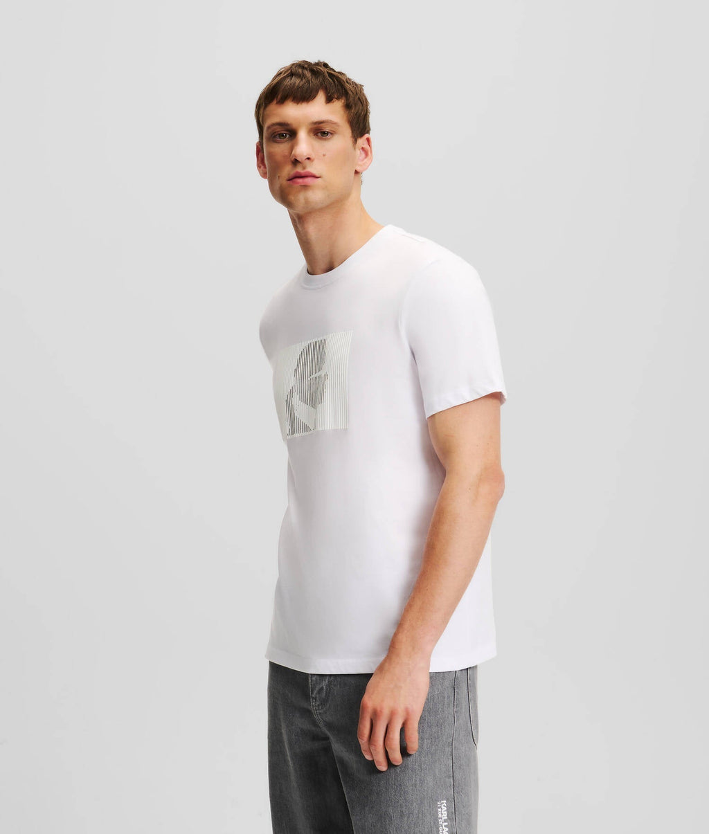 KARL LAGERFELD OPTICAL ILLUSION T-SHIRT