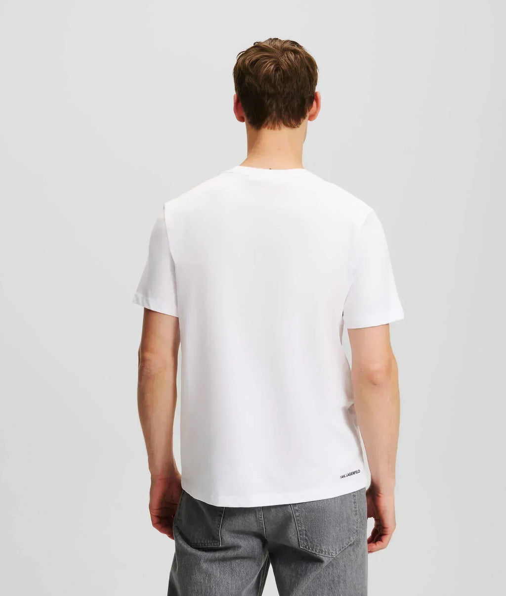 KARL LAGERFELD OPTICAL ILLUSION T-SHIRT