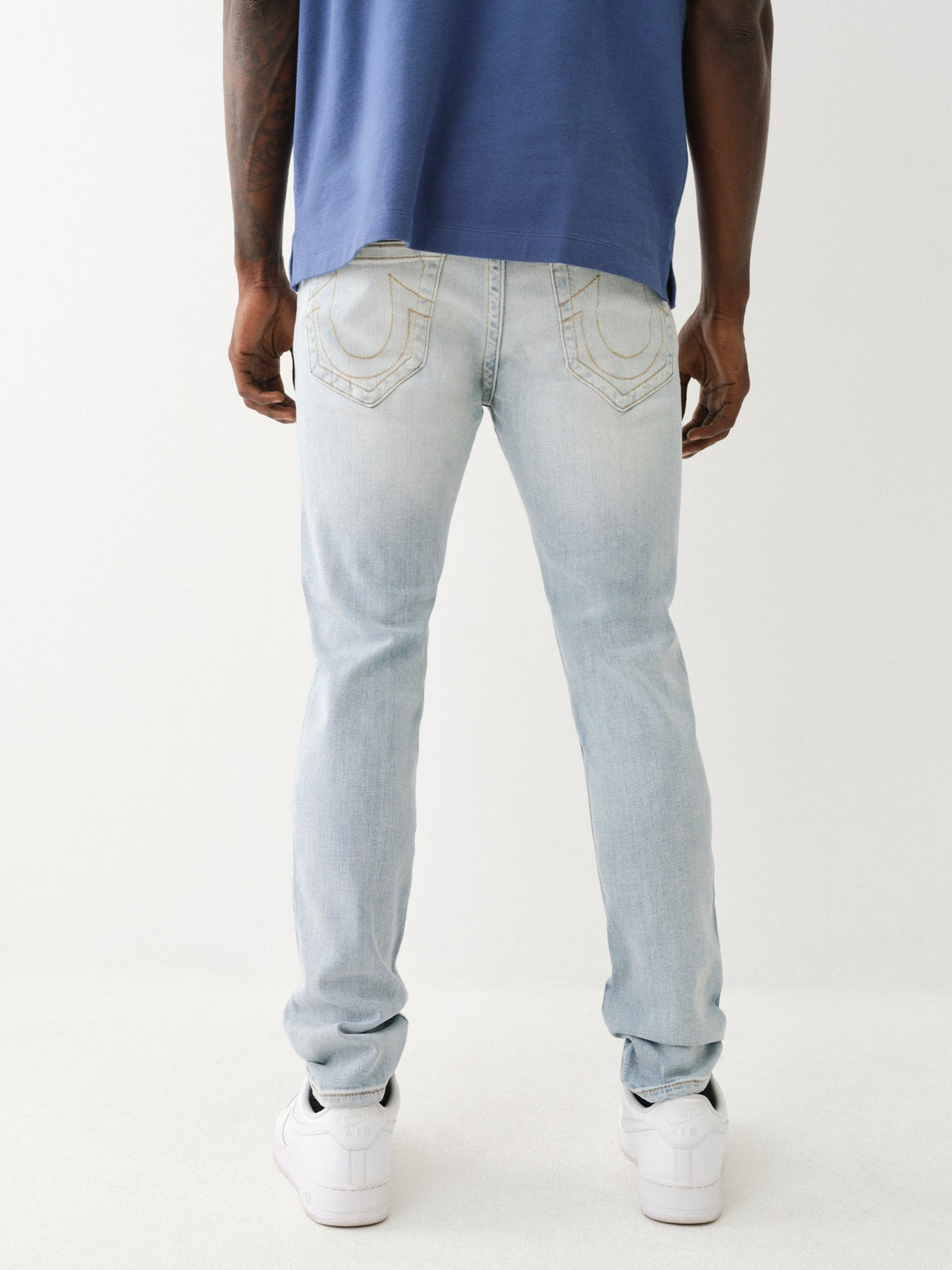 True Religion Whitley Avenue Jeans Ultra Skinny Rip Blue