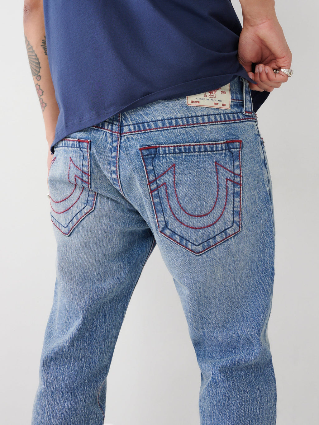 True Religion Jeans Rocco No Flap Orian Medium Wash
