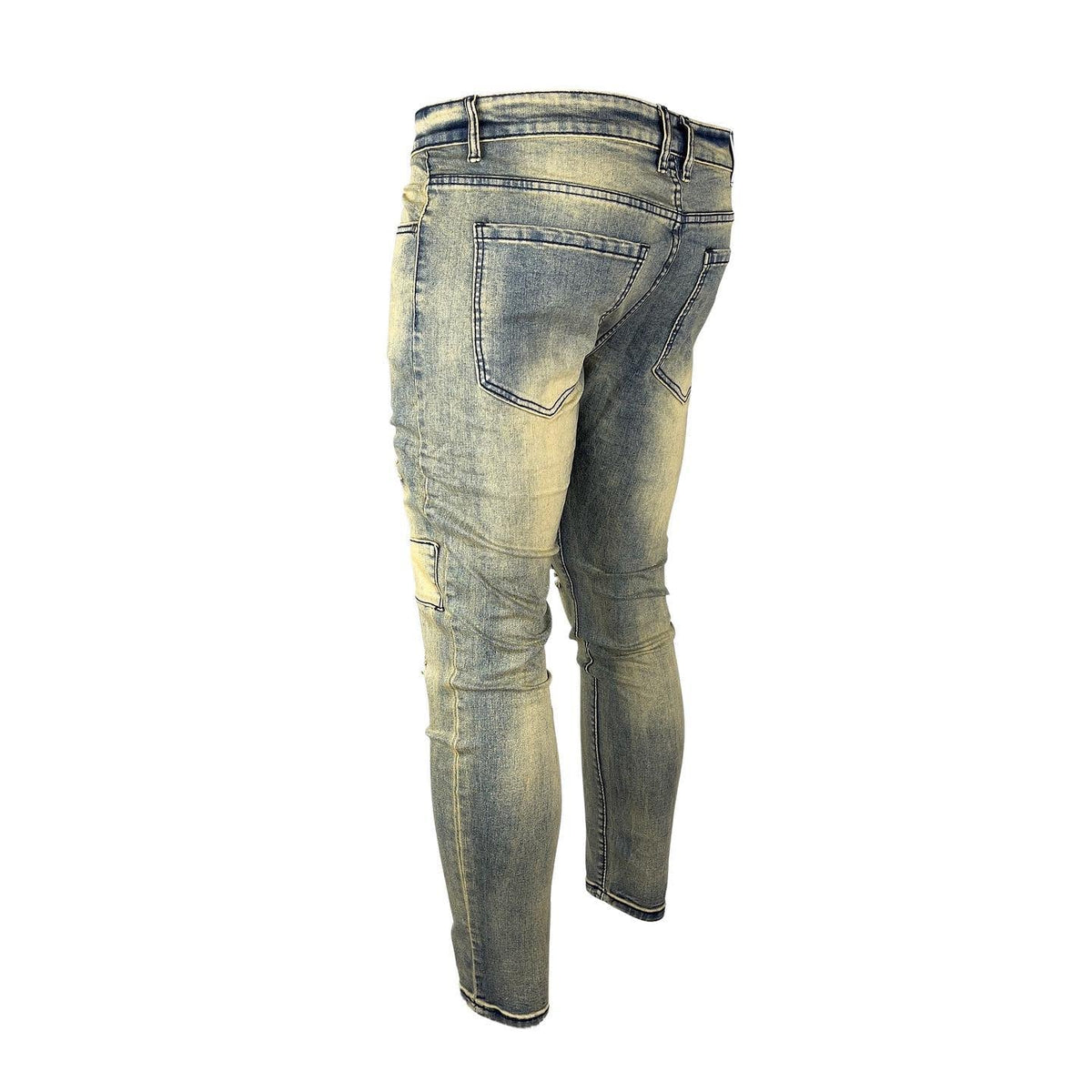 Dirty Washed Skinny Denim Jeans