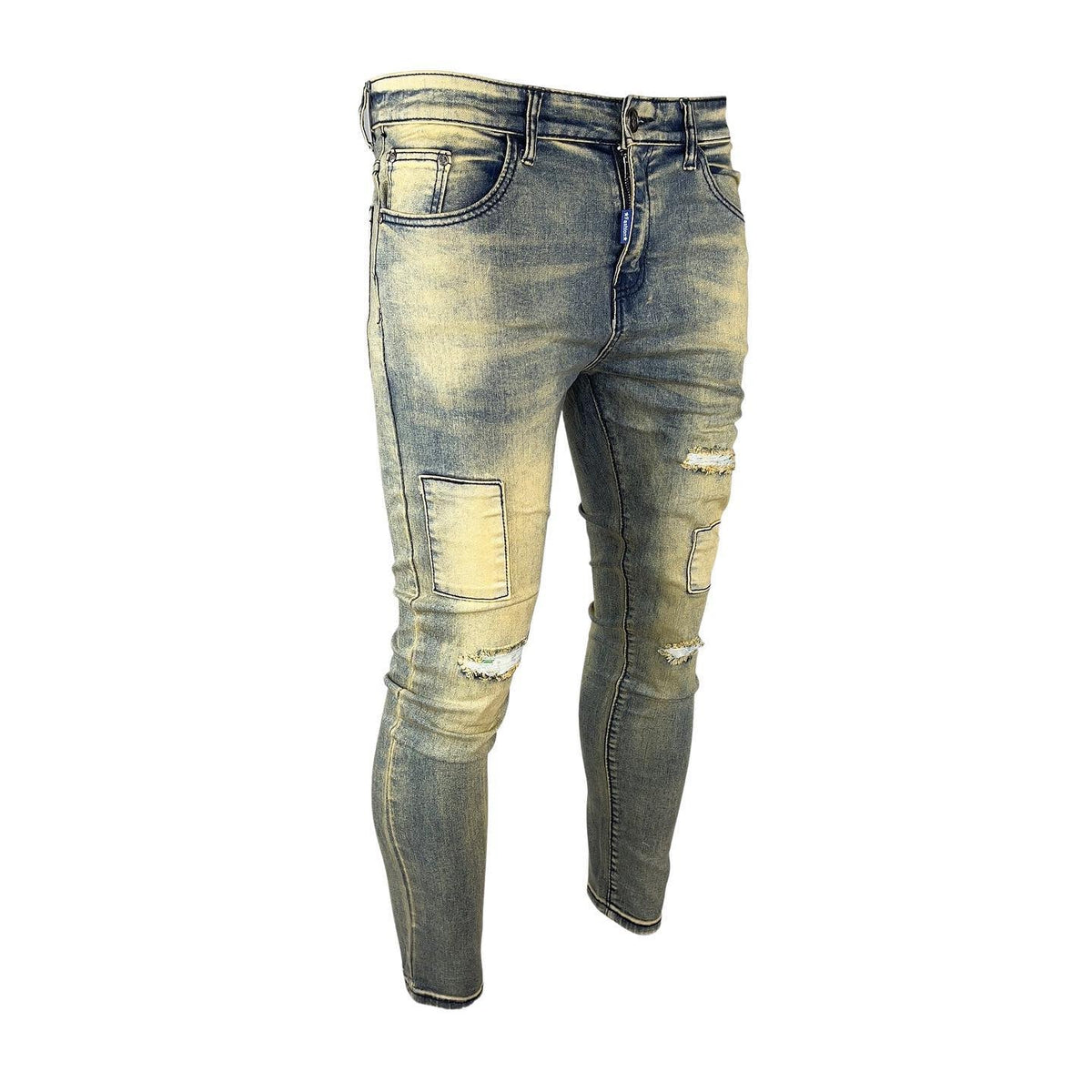 Dirty Washed Skinny Denim Jeans