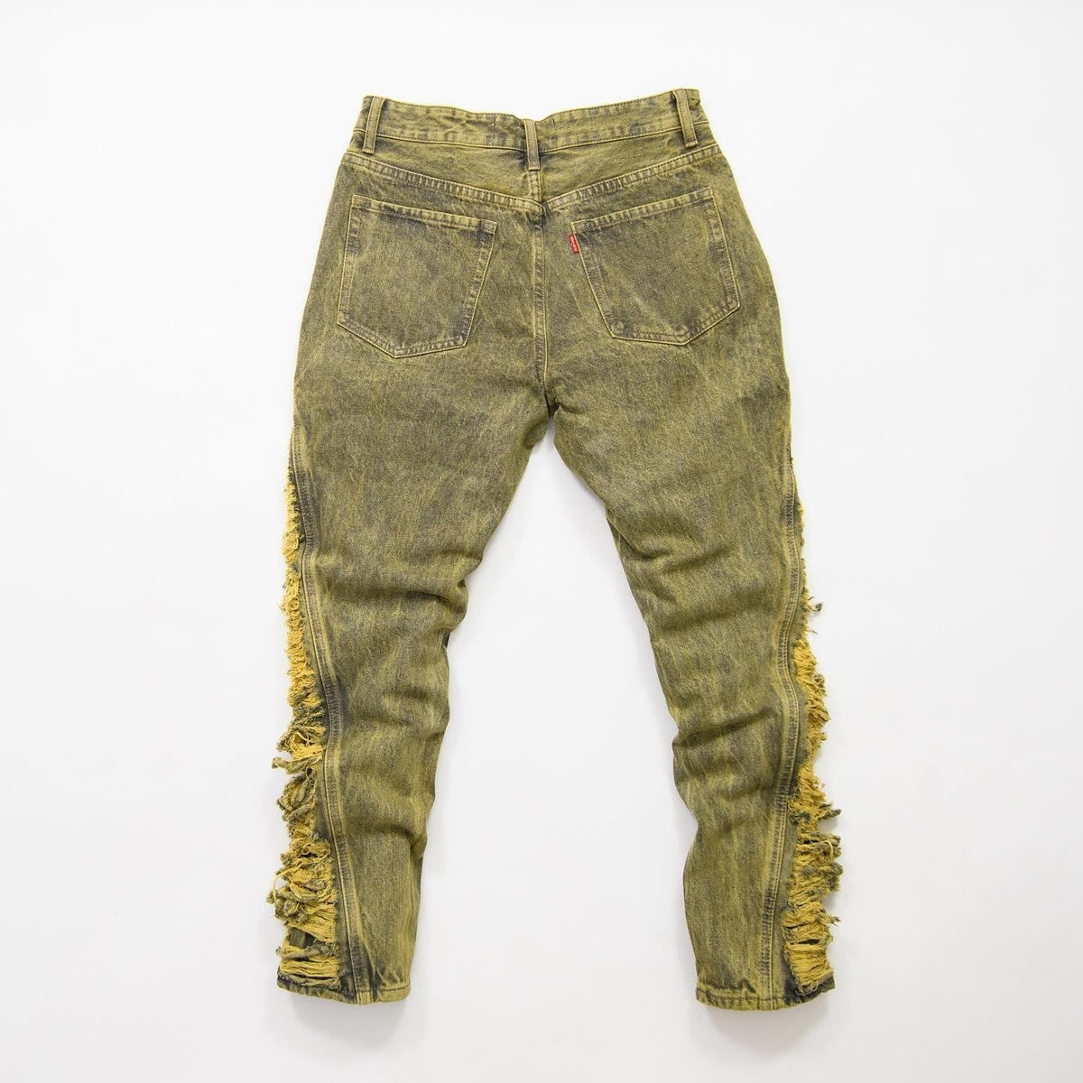 Dirty Green Washed Denim Jean