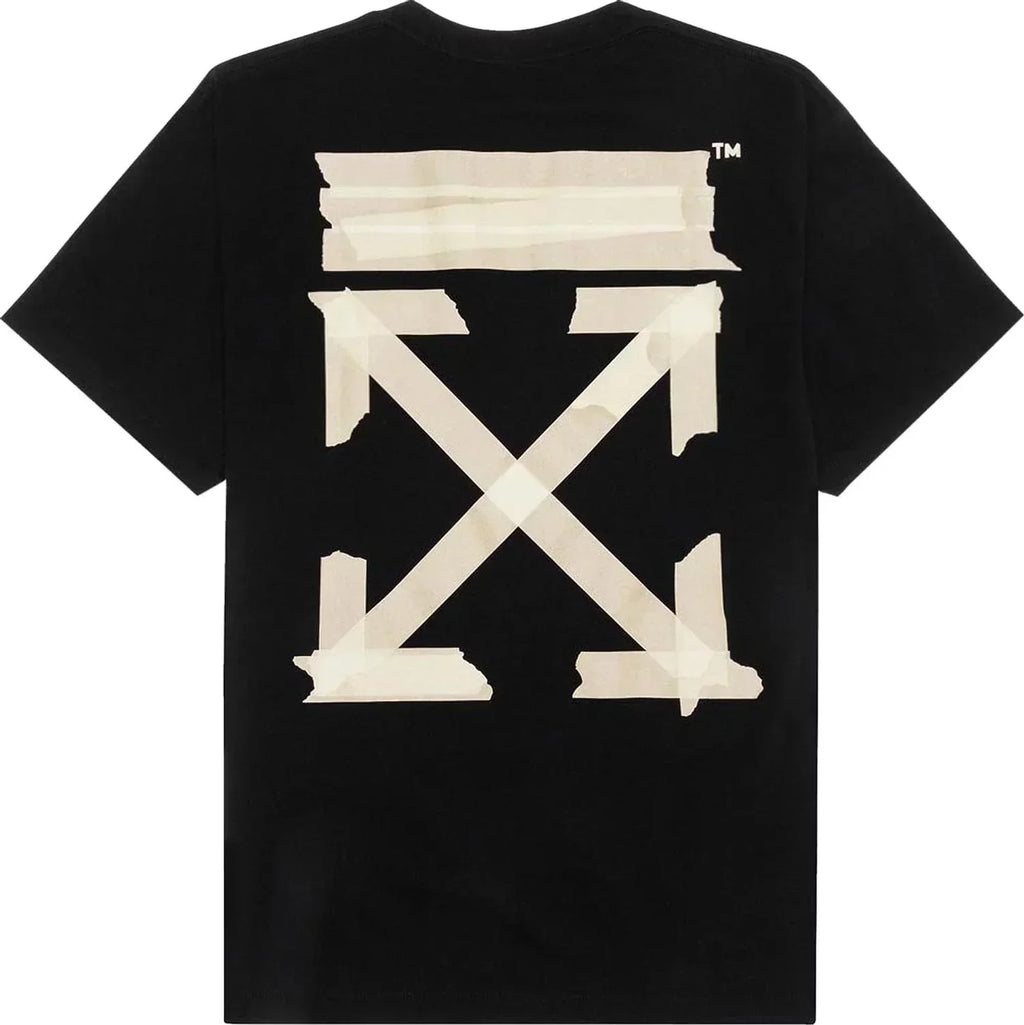 Off-White Tape Arrows Short Sleeve Over T-Shirt 'Black' Clothing