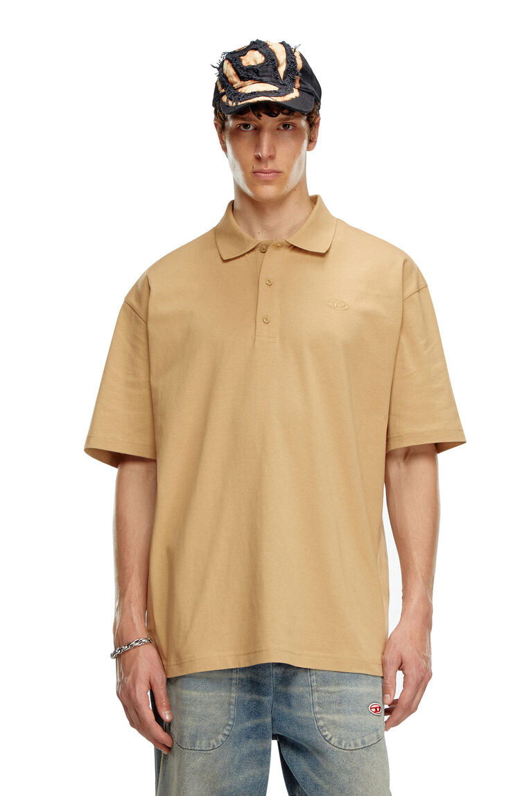 Diesel t-vort-megoval-d Polo shirt with maxi oval D embroidery