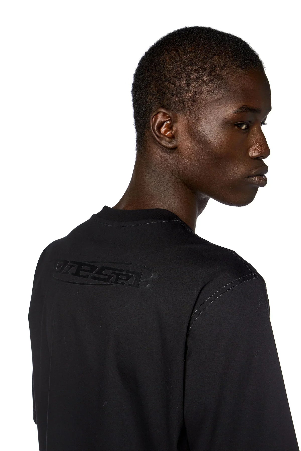 Diesel Logo-print T-shirt in mercerised cotton