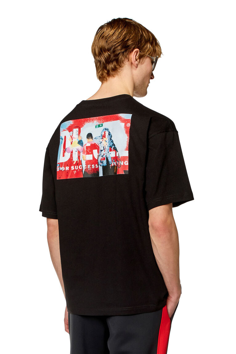Diesel t-boxt-n11 T-shirt with photo print logo