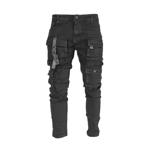 Men's Denim Cargo Pants
