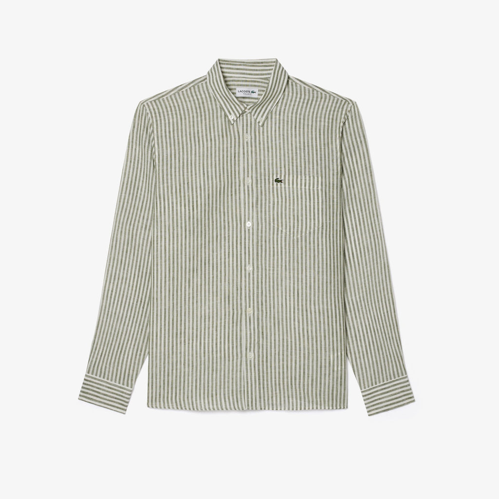 Regular Fit Striped Linen Shirt