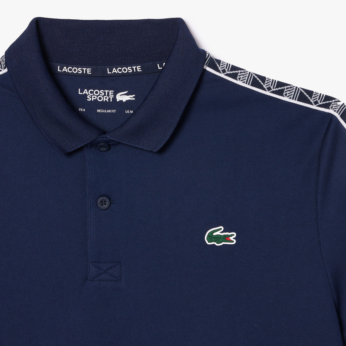 Ultra-Dry Monogram Stripe Tennis Polo Shirt