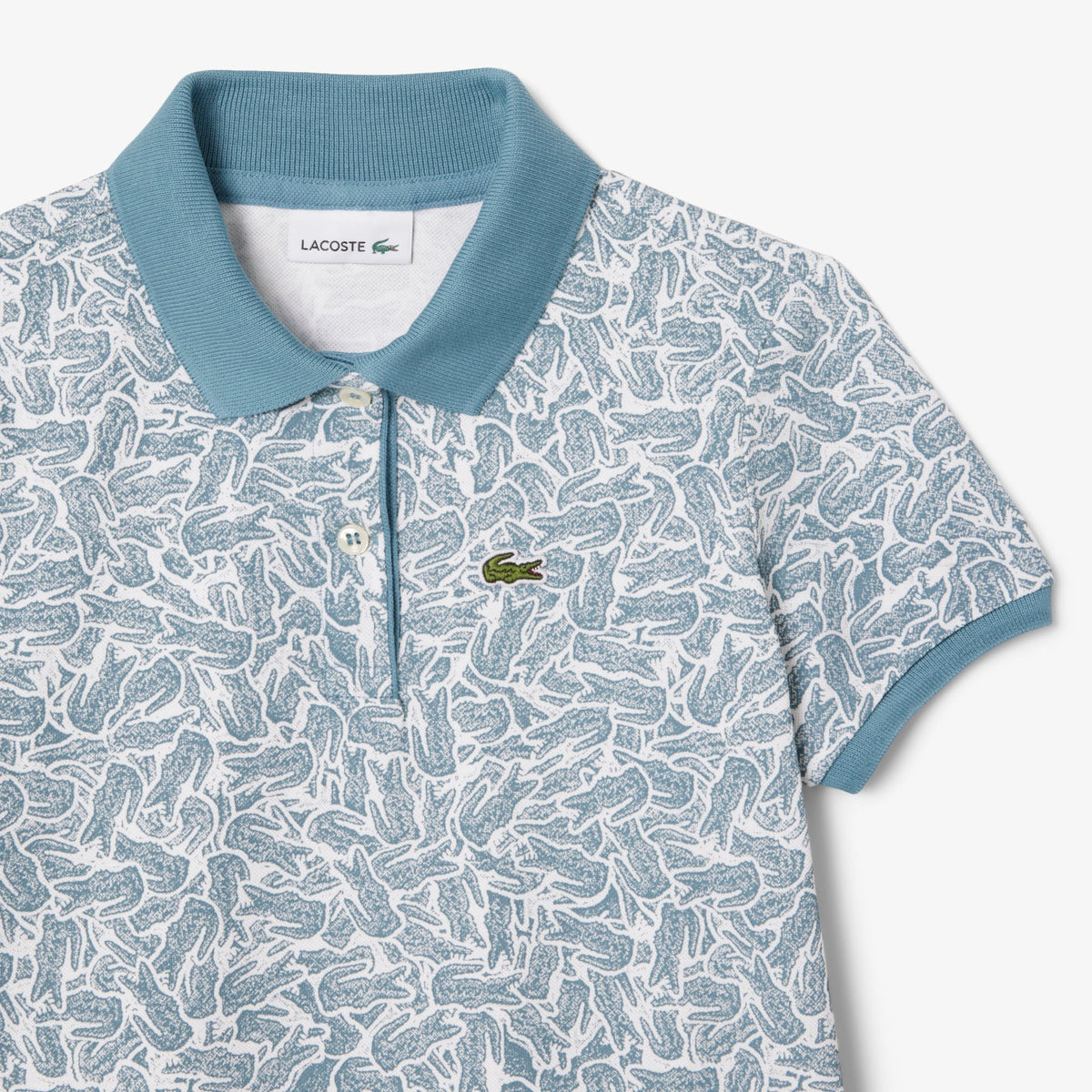 Printed Cotton Polo Dress