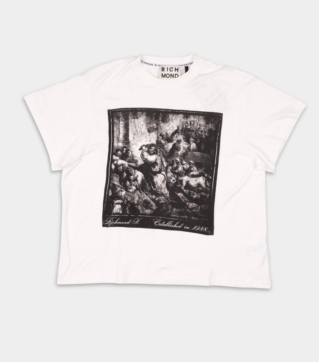 John Richmond Men’s Graphic Tee (White)
