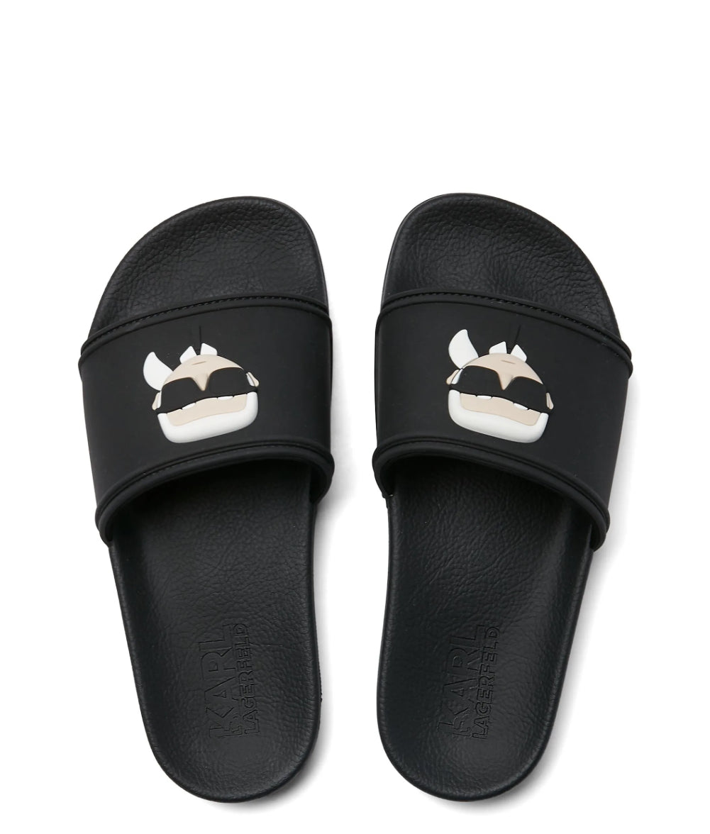 Karl Lagerfeld Ikonik Slides (Black)