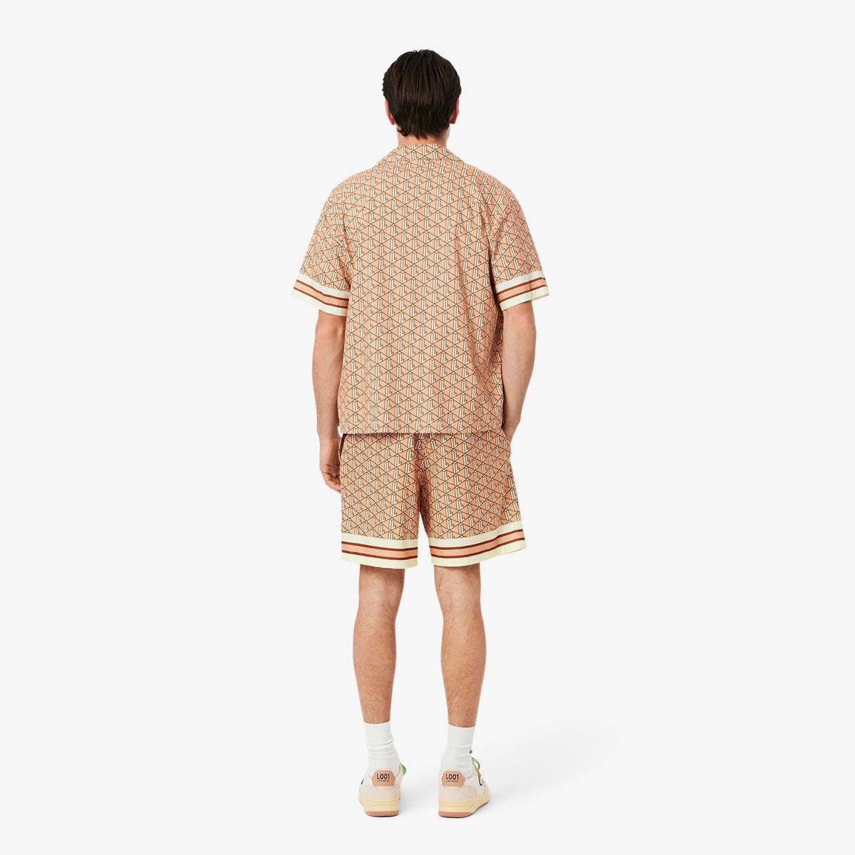 Lightweight Monogram Print Shorts