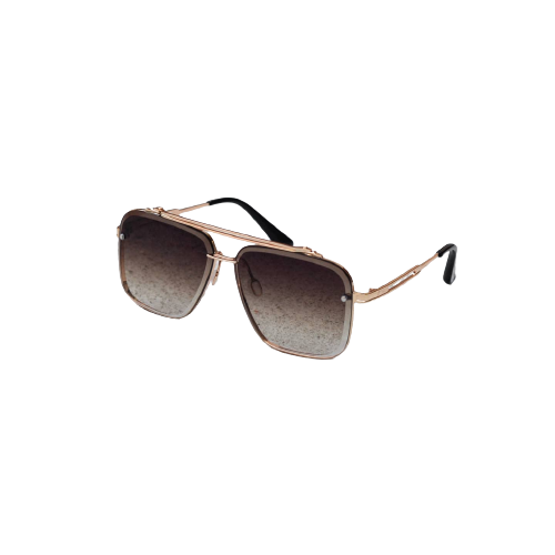 Men's Square Frameless two tone sunglasses