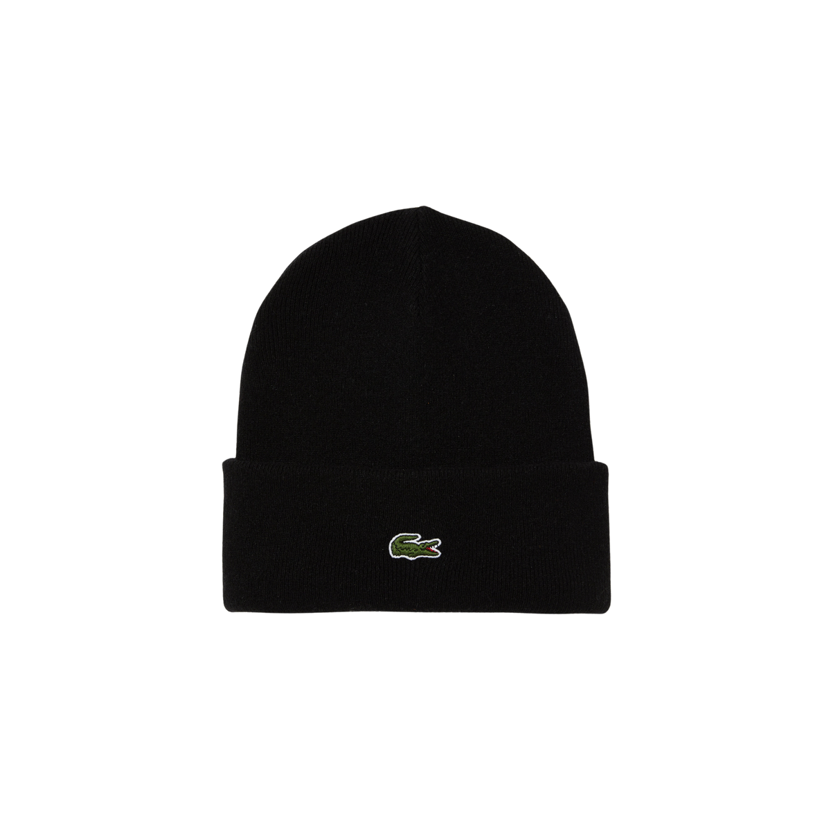 Lacoste Cuffed Wool Beanie