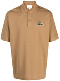 Lacoste logo-patch short-sleeved polo shirt