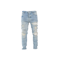 Light Fade Distressed Skinny Denim