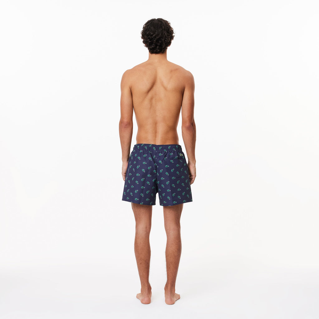 Crocodile Print Swim Trunks