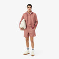 Mid Length Monogram Print Swim Trunks