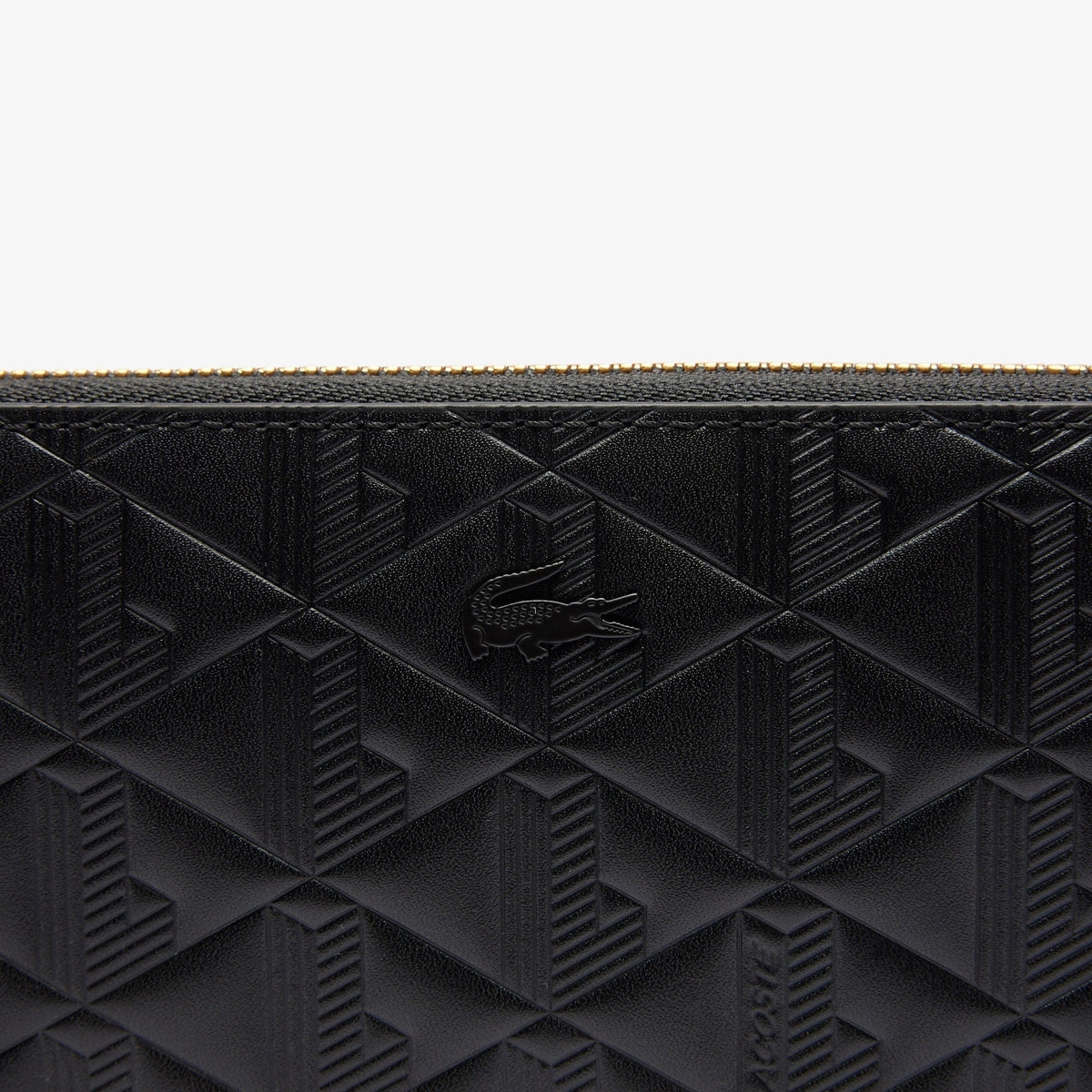 Maheki Zipped Embossed Leather Billfold