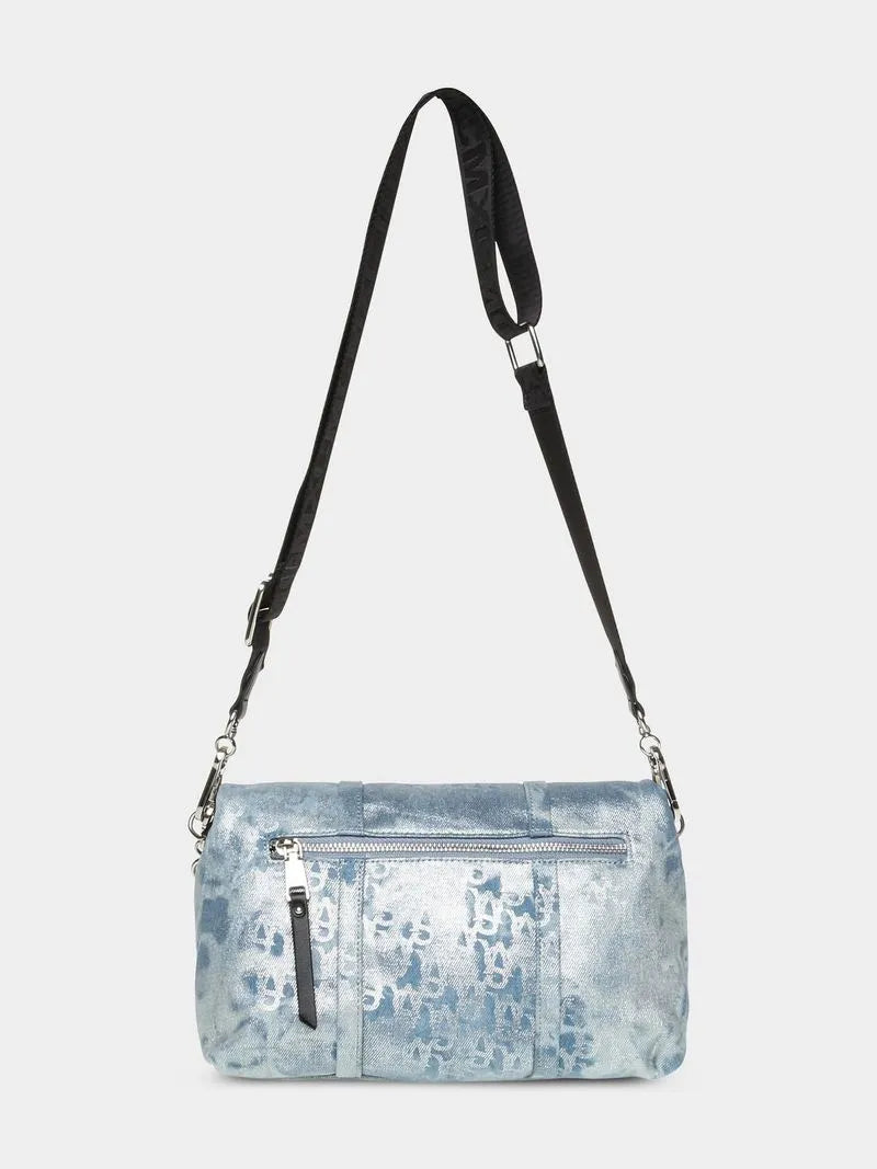 Steve Madden Women's  Blue Denim Bfin-D Messenger Handbag Steve Madden