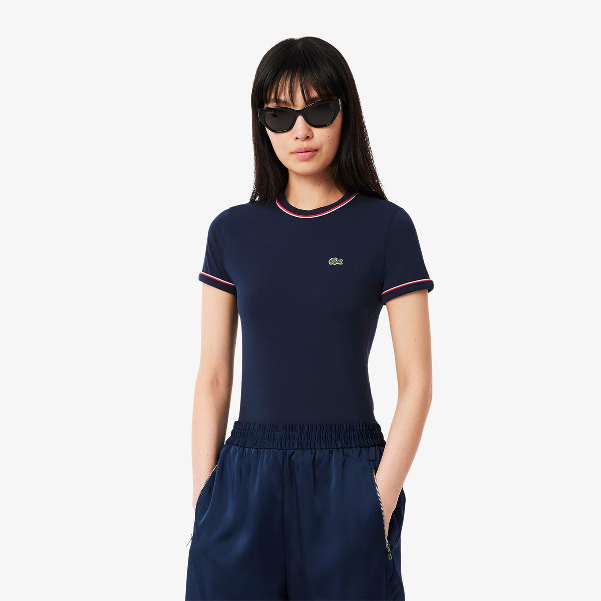 Contrast Accent Jersey T-shirt