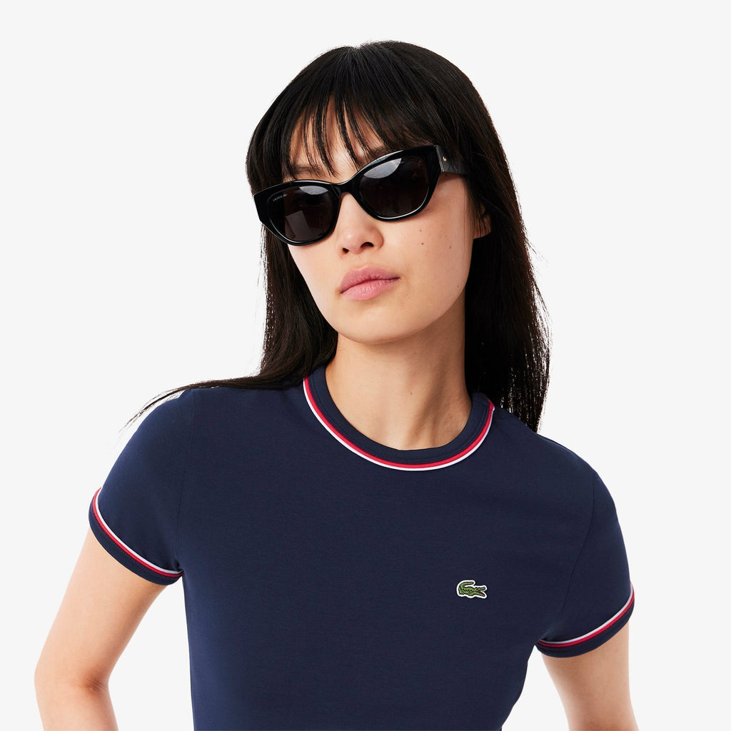 Contrast Accent Jersey T-shirt