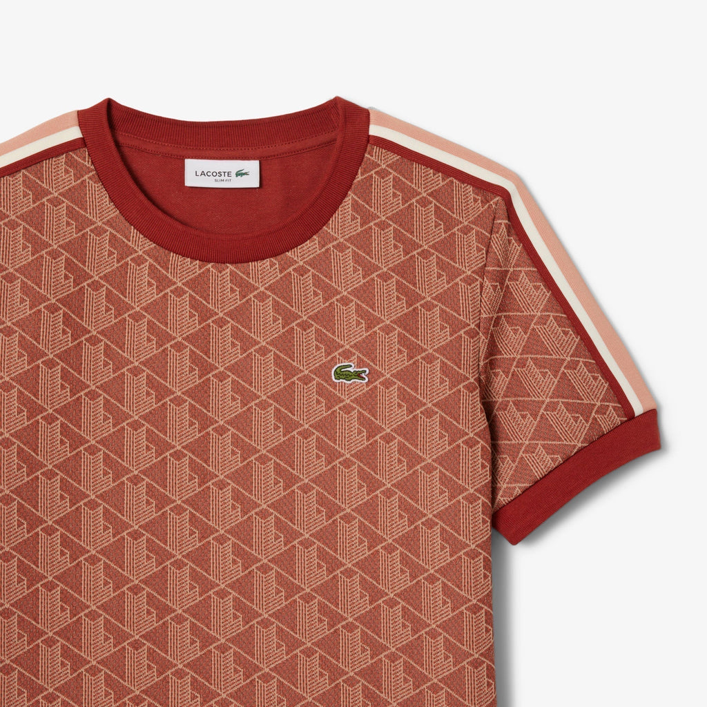 Slim Fit Monogram Jacquard T-shirt