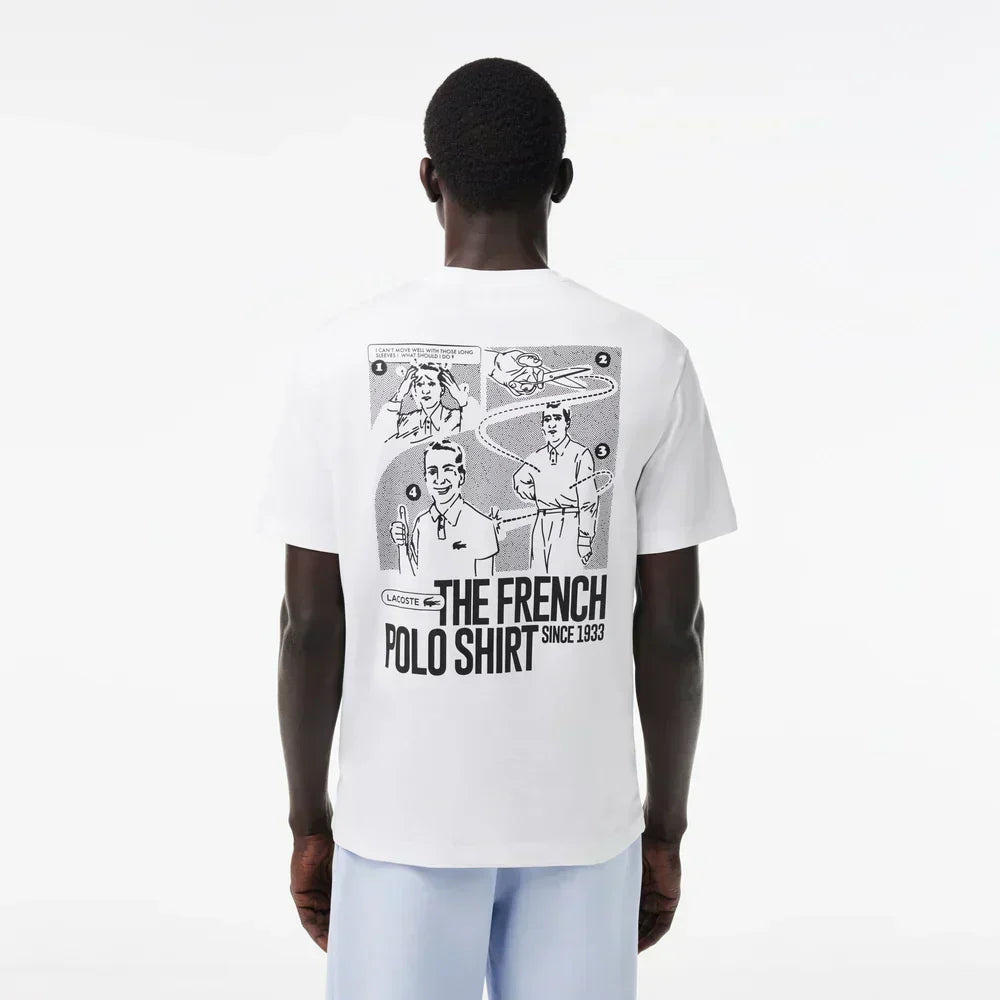 Lacoste Heavy Cotton Jersey Back Print T-shirt