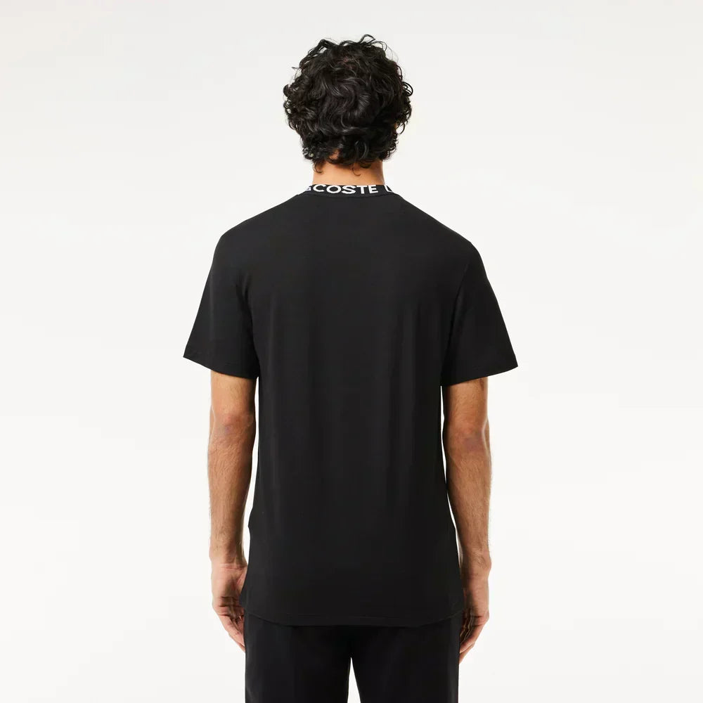 Lacoste Jacquard Neck Piqué T-shirt