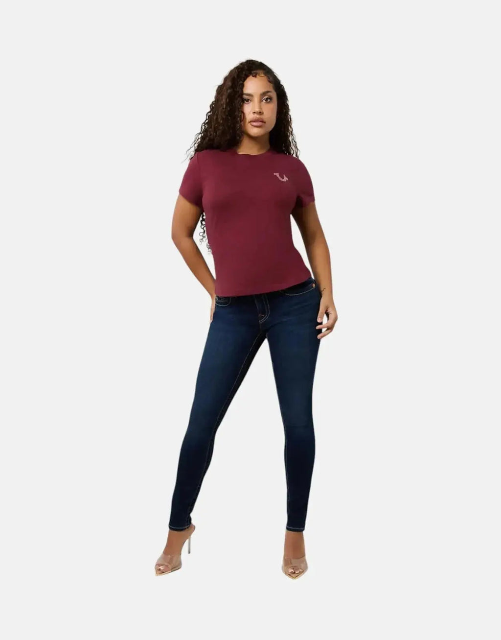 True Religion Retro Crystal Wing Red T-Shirt