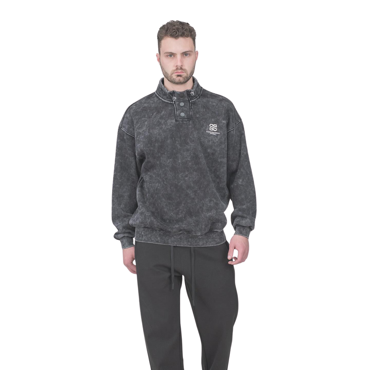 Acid-Washed Sweatshirt
