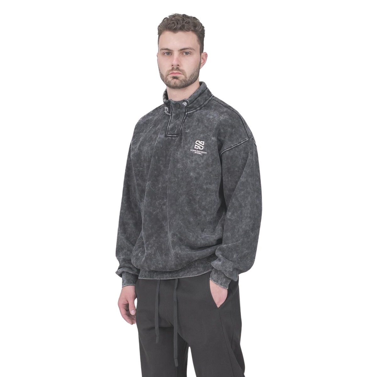 Acid-Washed Sweatshirt