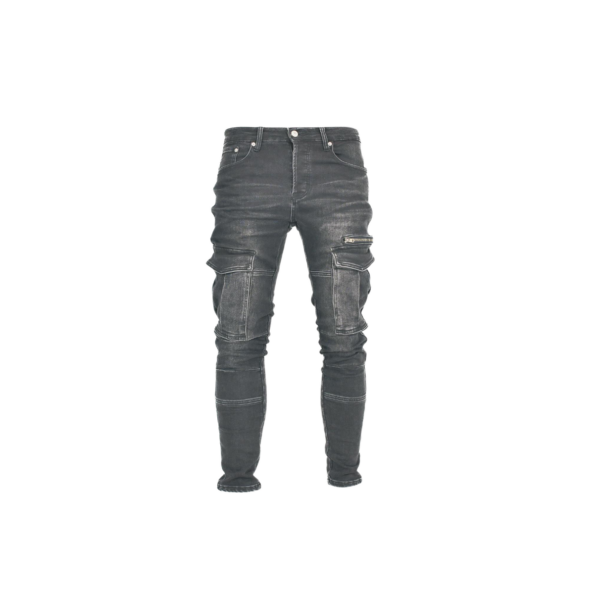 Men's Stacked Cargo Denim Jeans