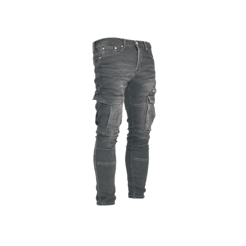 Men's Stacked Cargo Denim Jeans