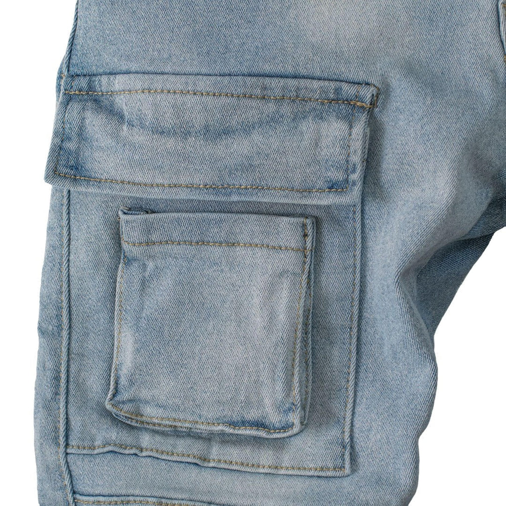 Denim Cargo Jeans