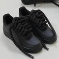 AIR FORCE WITH ROPE LACE BLACK
