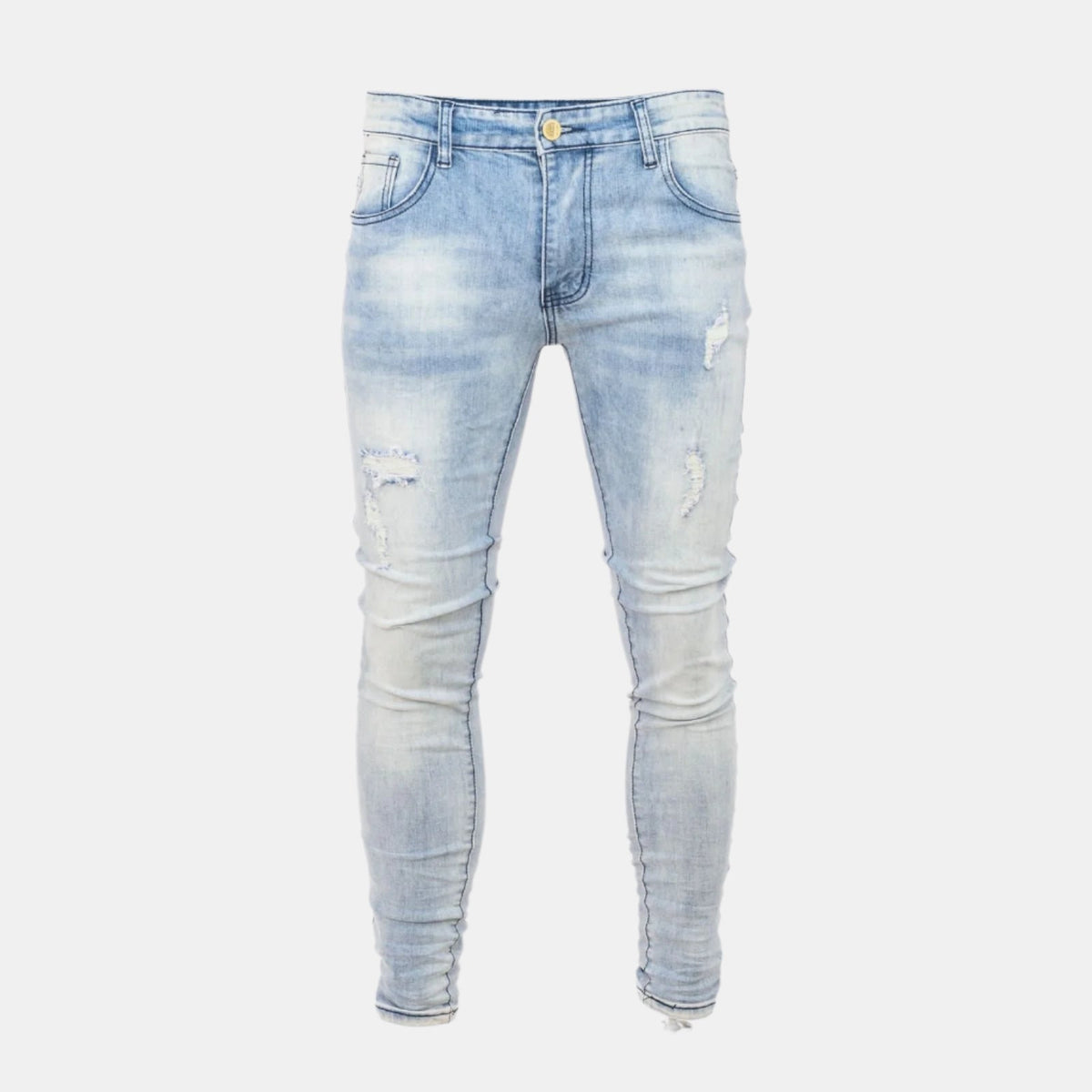 Men's Washed Ripped Jeans
