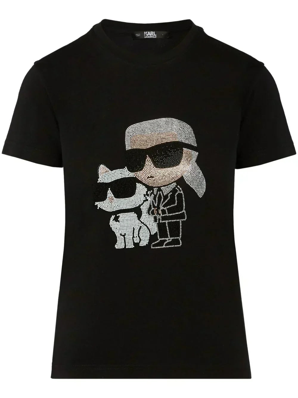 Karl Lagerfeld Ikonik rhinestone-embellished T-shir